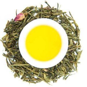Thé vert sencha Sakura Japonais N°415 vue de haut