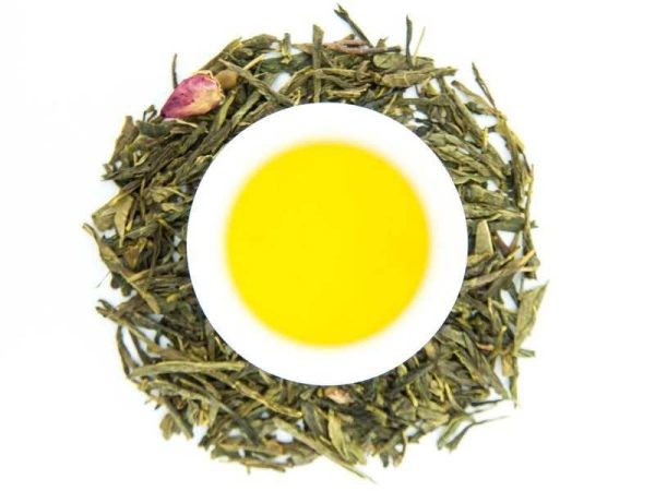 Thé vert sencha Sakura Japonais N°415 vue de haut